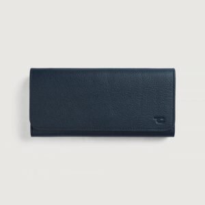 Taylor Blue Leather Continental Wallet