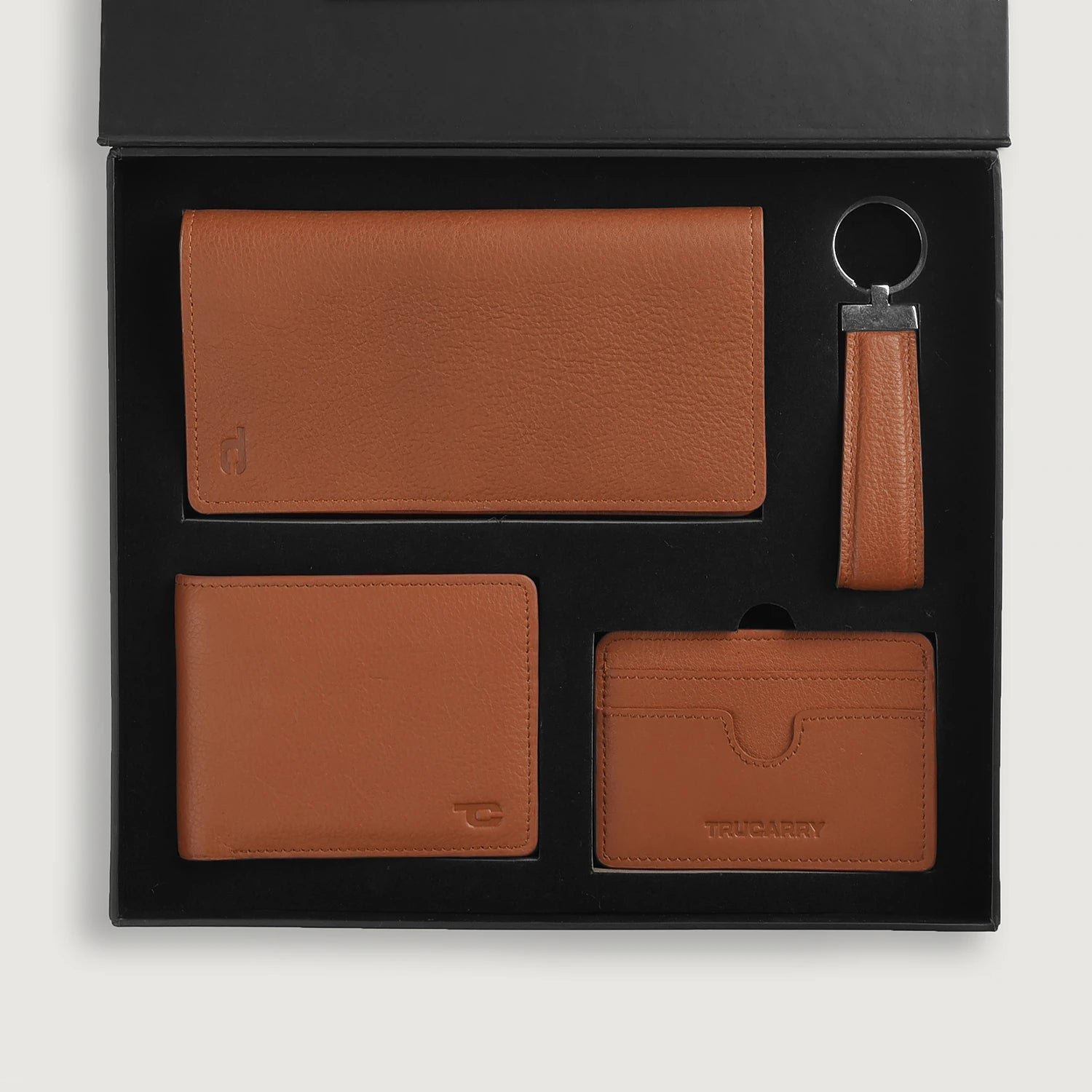 Timeless Taylen Brown Leather Gift Set - Image 2