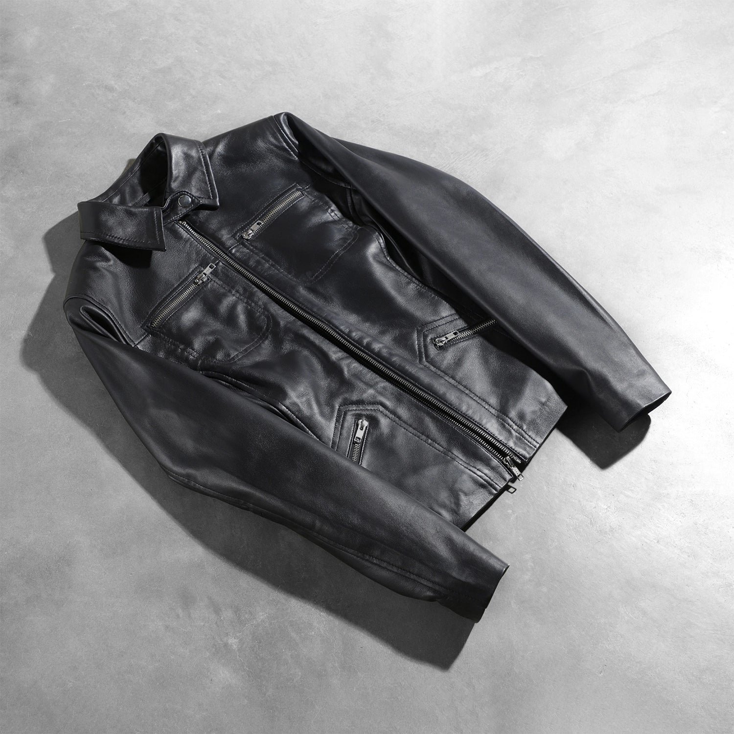 Tomachi Black Leather Jacket - Image 7