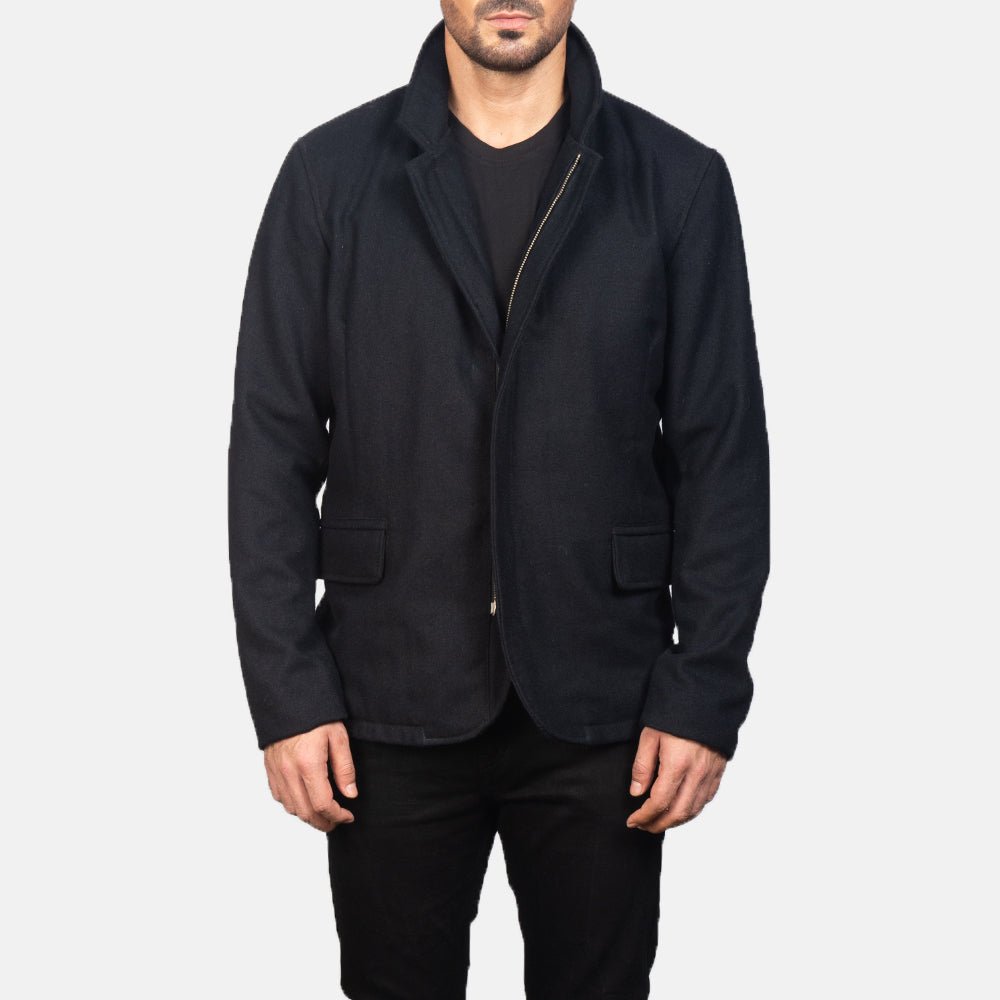 Thomas Black Wool Jacket - Image 4