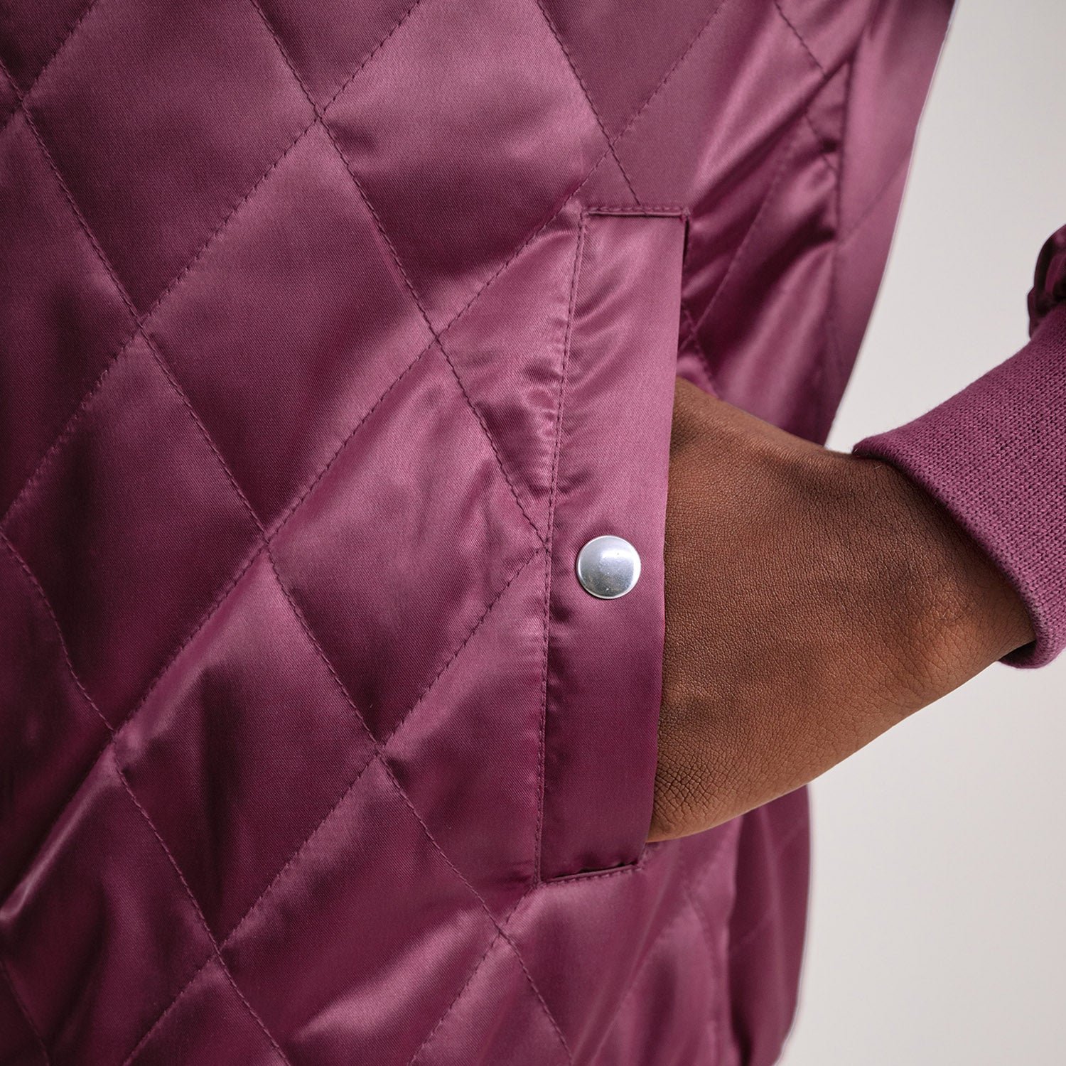 Danson Quilted Maroon Varsity Jacket - Image 6
